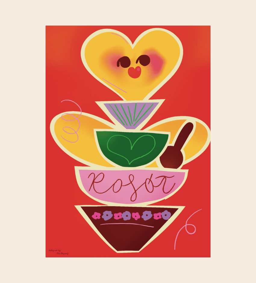 Plakat ROSÓŁ by Ola Niepsuj